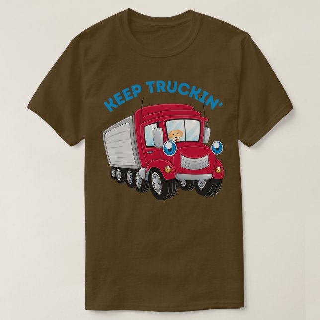 Camiseta Camión con perro para adultos y sudores para niños (Diseño del anverso)