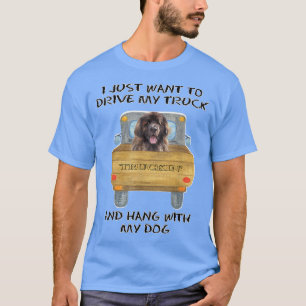 Camiseta Camión conduciendo perro Leonberger