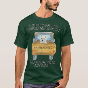 Camiseta Camión conduciendo Perro West Highland White Terri
