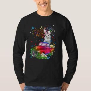 Camiseta Camión conejo gato Ragdoll Caza de huevos Pascua D