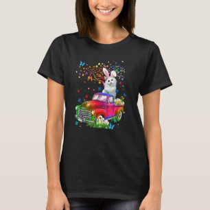 Camiseta Camión conejo gato Ragdoll Caza de huevos Pascua D