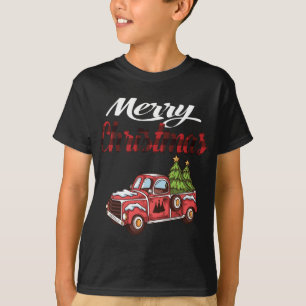 Camiseta Camión de árbol de navidad vestido de vagón de Nav