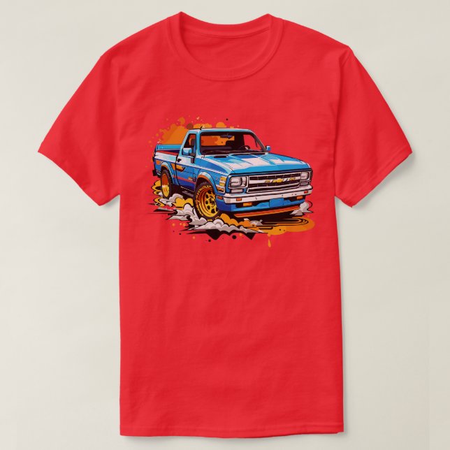 Camiseta Camión de arrastre Chevy S10 (Diseño del anverso)