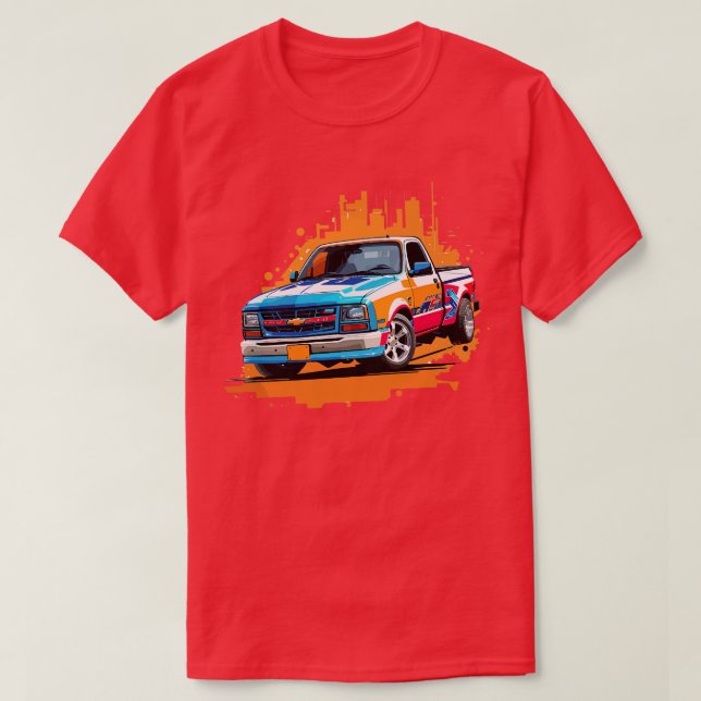 Camiseta Camión de arrastre Chevy S10 1 (Diseño del anverso)
