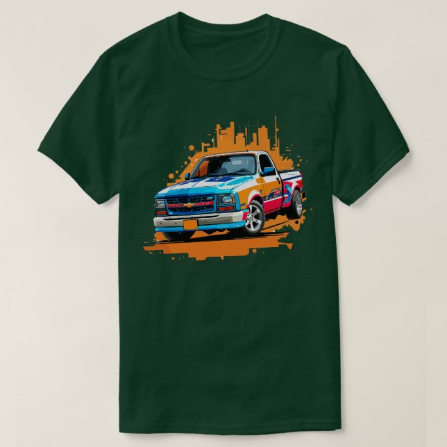 Camiseta Camión de arrastre Chevy S10 1 (Diseño del anverso)