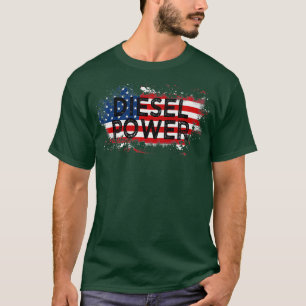 Camiseta Camión de bandera diésel premium