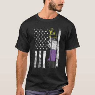 Camiseta Camión de bandera estadounidense Enby NB Pride