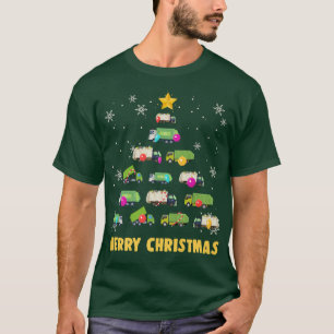 Camiseta Camión de basura Camión de árbol de Navidad Camion
