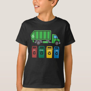 Camiseta Camión de basura Camión niños Camión de recicl