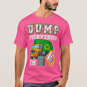 Camiseta Camión de basura de niños tira todo Estoy 4 Basura