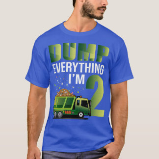 Camiseta Camión de basura de niños tira todo Soy 2 Camión d