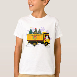 Camiseta Camión de basura divertido de Santa