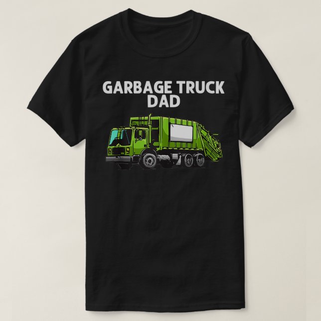 Camiseta Camión De Basura Guay Para Los Hombres De Papá Des (Diseño del anverso)