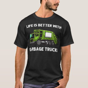 Camiseta Camión De Basura Guay Para Niños Pequeños Basura F
