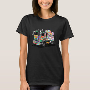 Camiseta Camión de basura huevo lindo día de Pascua
