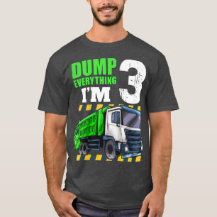 Camiseta Camión de basura infantil niño de 3 años de edad d