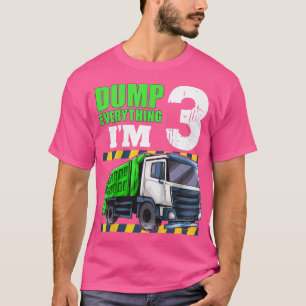 Camiseta Camión de basura infantil niño de 3 años de edad d