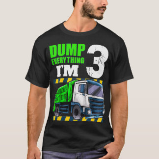 Camiseta Camión de basura infantil niño de 3 años de edad d