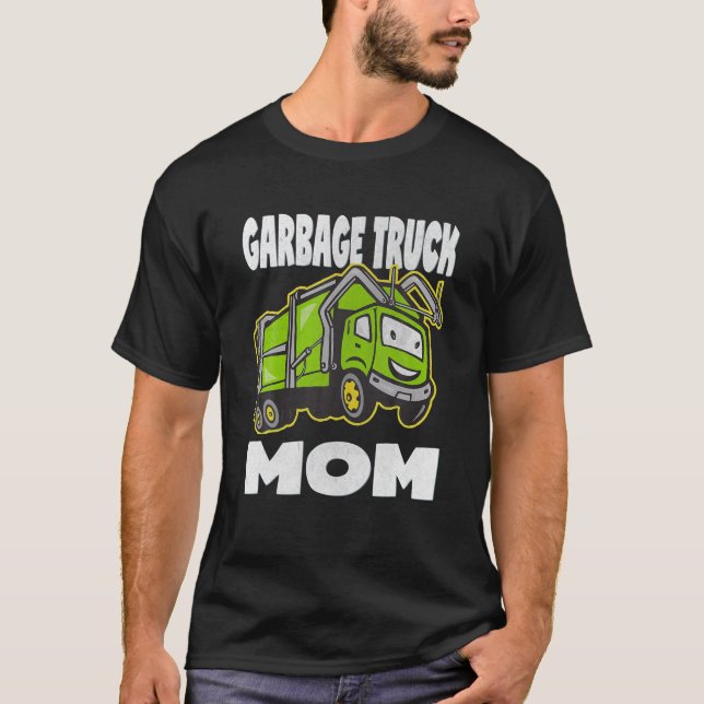 Camiseta Camión de basura madre de mamás de cosecha de moto (Anverso)