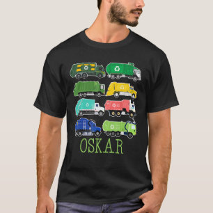Camiseta Camión De Basura Oskar Para Niños Coleccionista Ec