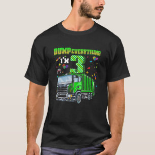 Camiseta Camión de basura para niños 3er cumpleaños Niñ