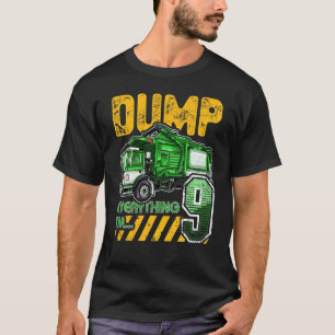 Camiseta Camión de basura para niños 9 años cumpleaños