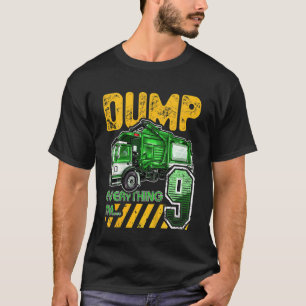 Camiseta Camión de basura para niños 9 años cumpleaños