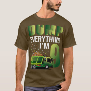 Camiseta Camión de basura para niños vació todo lo que soy 