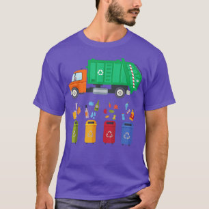 Camiseta Camión de basura para reciclar el día de la basura