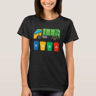Camiseta Camión de basura reciclable para niños camión de b
