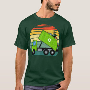 Camiseta Camión de basura retro Gestión de residuos Niños T