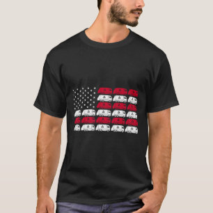Camiseta Camión De Basura Usa Bandera Estadounidense Hombre