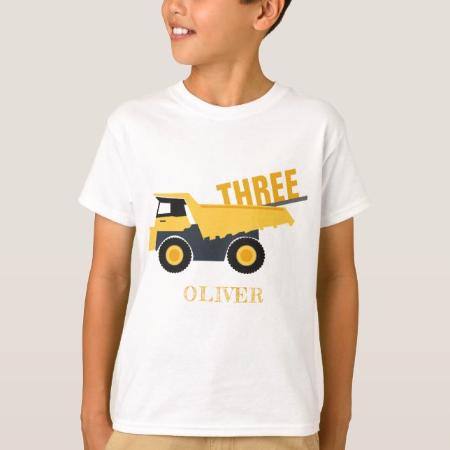 Camiseta Camión de basurero de construcción para cualquier  (Anverso)