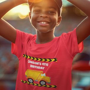 Camiseta Camión de basurero del partido de cumpleaños de co