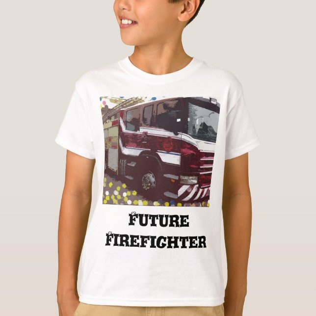 Camiseta Camión de bomberos (Anverso)
