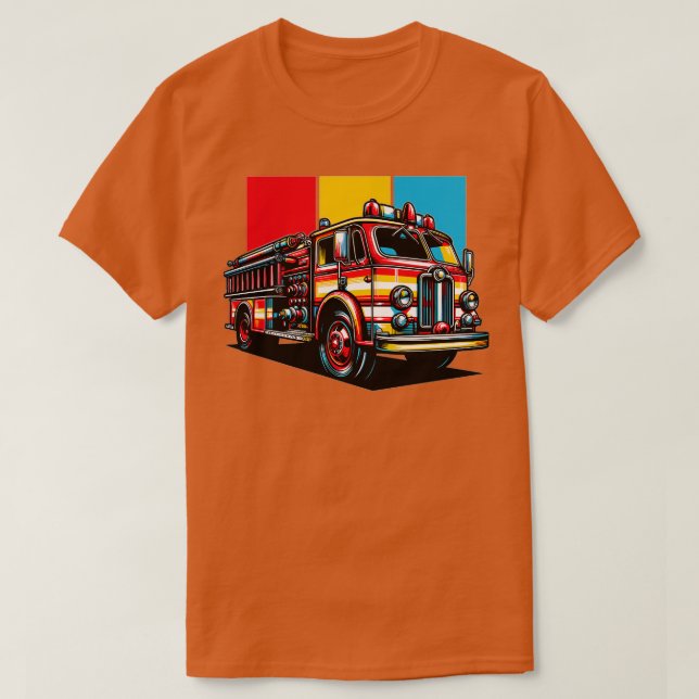 Camiseta Camión de bomberos 17 (Diseño del anverso)