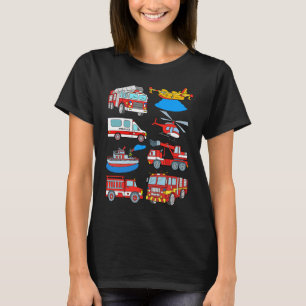 Camiseta Camión de bomberos Camiones de bomberos Rescate E