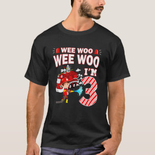 Camiseta Camión de bomberos de 3 años niño de 3 años