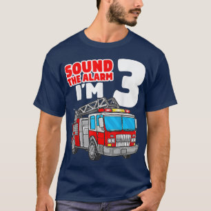 Camiseta Camión de bomberos de 3 años niño de 3 años