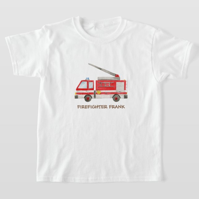Camiseta Camión de bomberos de bomberos (Distribución)