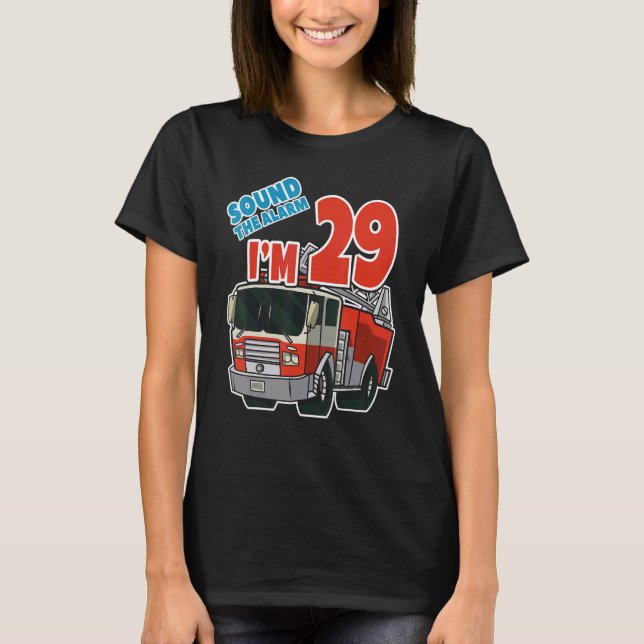Camiseta Camión de bomberos de bomberos de bomberos de cump (Anverso)
