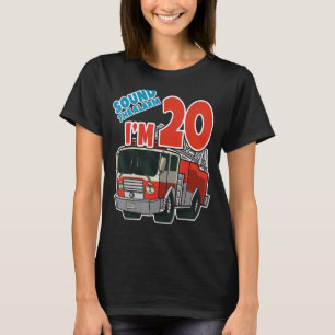 Camiseta Camión de bomberos de bomberos de cumpleaños númer