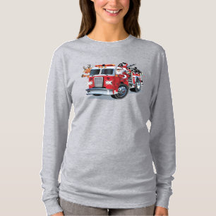 Camiseta Camión de bomberos de Navidades personalizados
