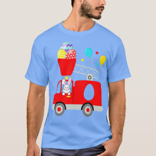 Camiseta Camión de bomberos Huevo de Pascua Aburrido coneji