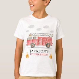Camiseta Camión de Bomberos Llamando a Todos los Bomberos C