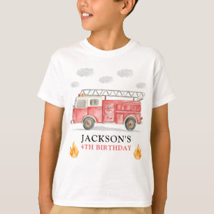 Camiseta Camión de Bomberos Llamando a Todos los Bomberos C