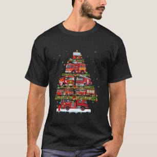 Camiseta Camión de bomberos navidad enciende a bombero cami