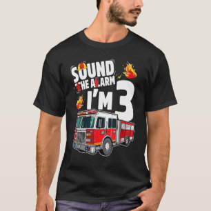 Camiseta Camión de bomberos niño de 3 años bombero de 3 año