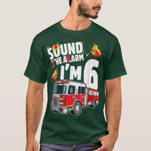 Camiseta Camión de bomberos niño de 6 años bombero de 6 año