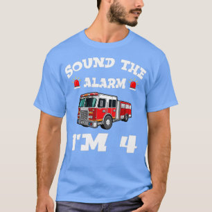 Camiseta Camión de bomberos para niños de 4 años niño niño 